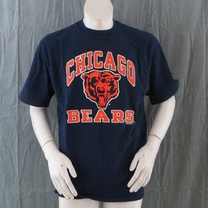 Chicago Bears Shirt (VTG) - Classic Logo with Arch Wording - Men's Large